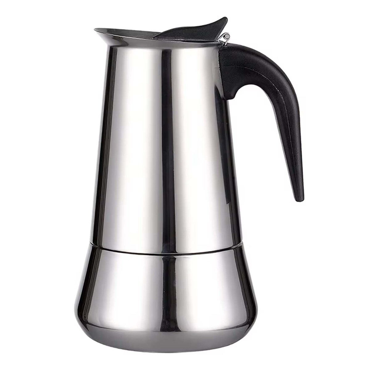 Cafetera a Presión Tipo Italiana 9 Tazas en Acero Inoxidable - Plateado 