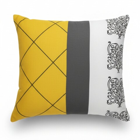 Almohadón Decorativo 45x45 cm - Franjas 03 – Cojín Suave para Cama y Living Almohadón Decorativo 45x45 cm - Franjas 03 – Cojín Suave para Cama y Living