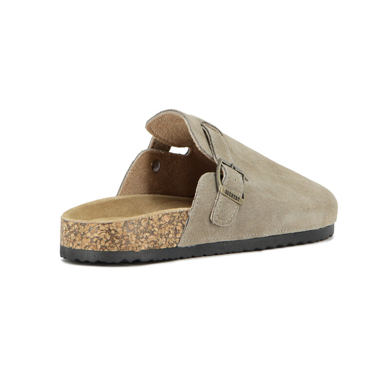 Country Zueco Dama Una Tira C/ Hebilla - Taupe Taupe