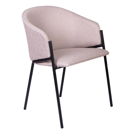 BUTACA DE COMEDOR HIERRO-Y-TELA NATURAL-BEIGE AURORA