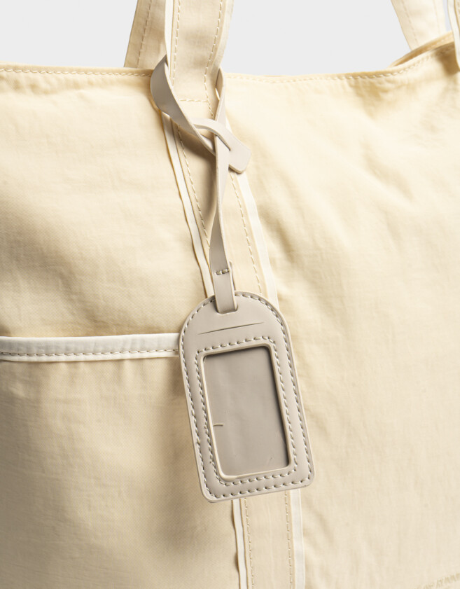 Shopper Cartera Shopper Puffy Butter - Amarillo Claro