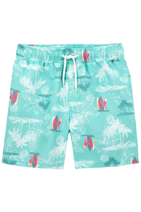 Short de baño con protección UPF 50+ diseño surf Sin color