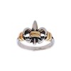 Anillo Flor de Lis-Plata y Oro-Sin Piedra-AN5229 sinpiedra