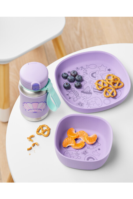 Bowl de silicona, púrpura Sin color