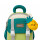 Mochila infantil Fruti Verde