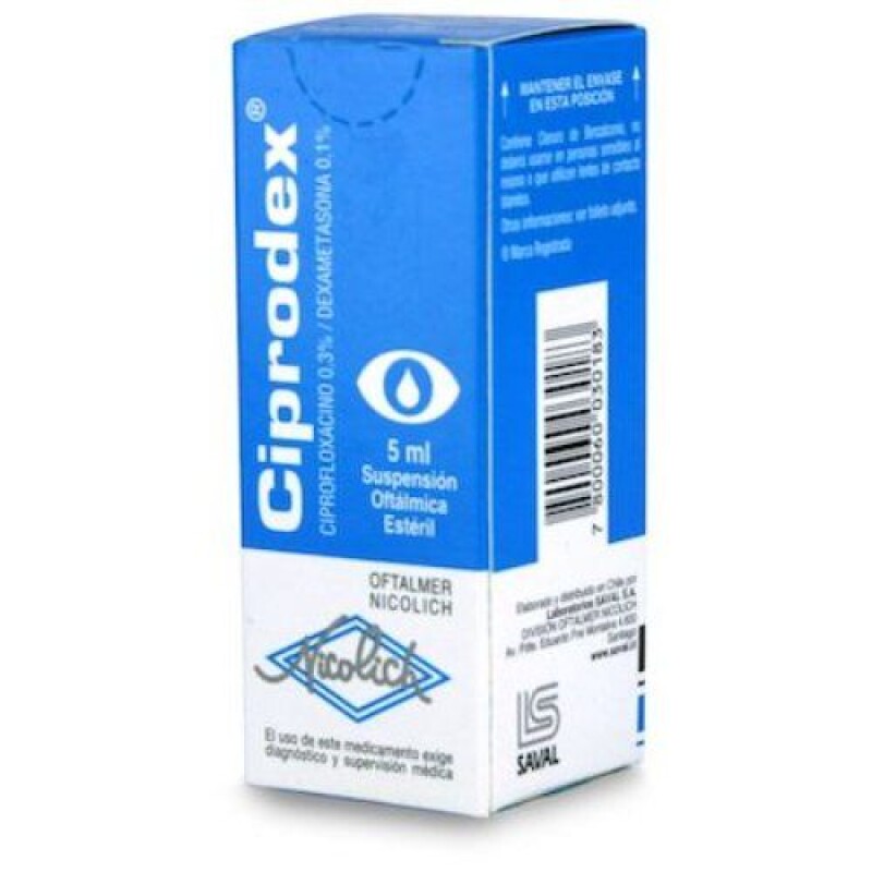 Ciprodex Gotas Oftálmicas 5 Ml Ciprodex Gotas Oftálmicas 5 Ml