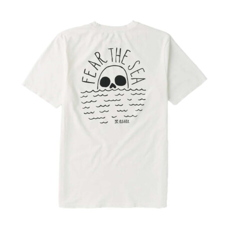 Remera Roark Fear The Sea Blanco