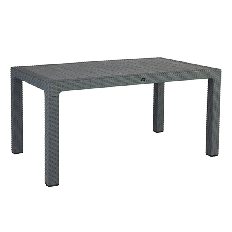 Mesa ratán 90 x 150 cm GRIS