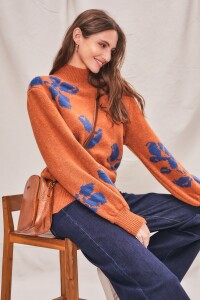 Sweater Intarsia Camel