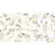 Ceramica Acetinada Decorado Flores 63X120Cm Pared GAMAS DE BLANCO