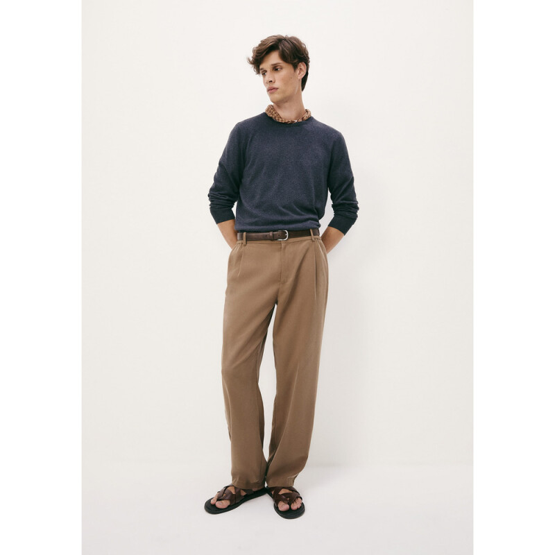 BLUSAO MASC PRETO MESCLA