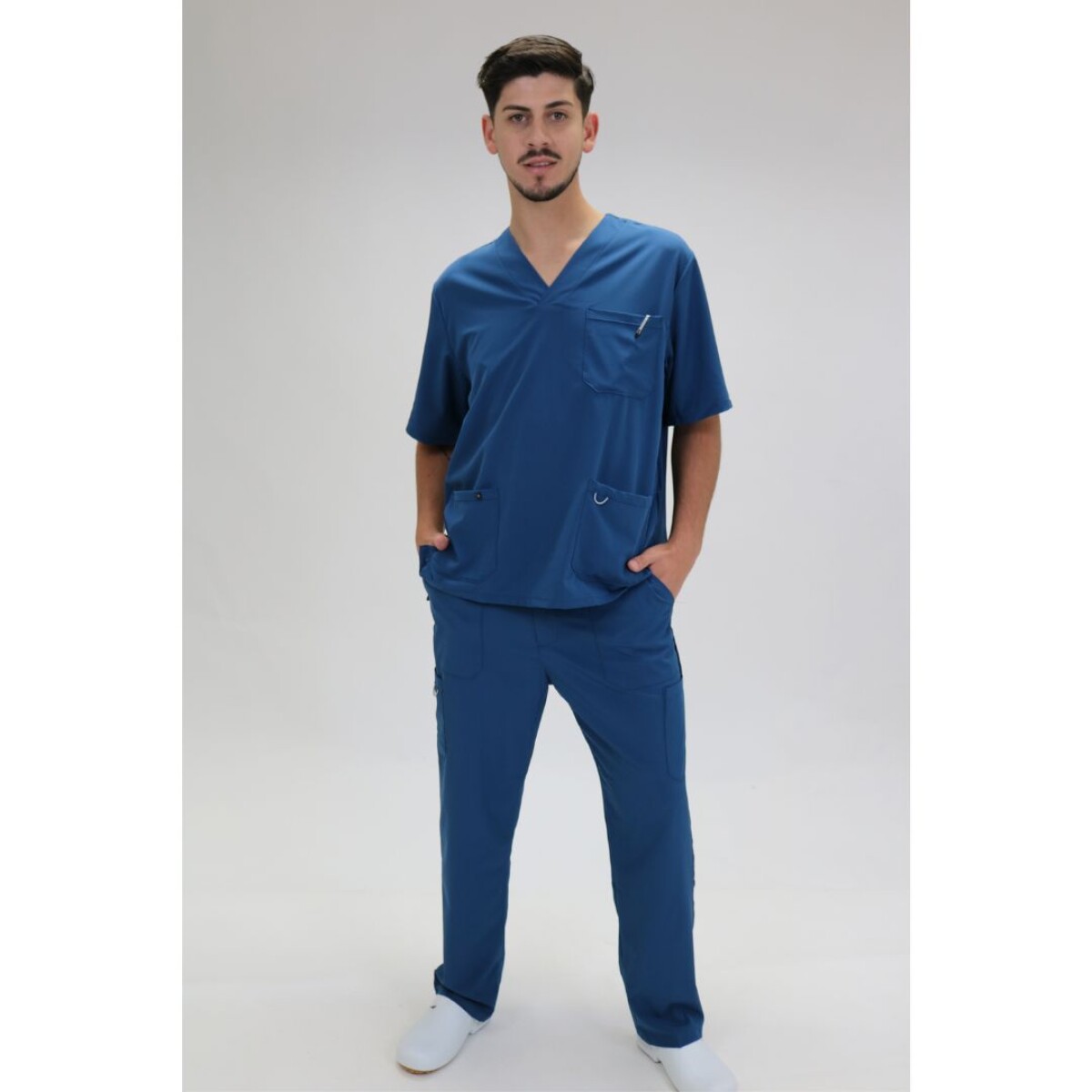 Set Médico Elastizado Unisex 2 Piezas - Azul Piedra 