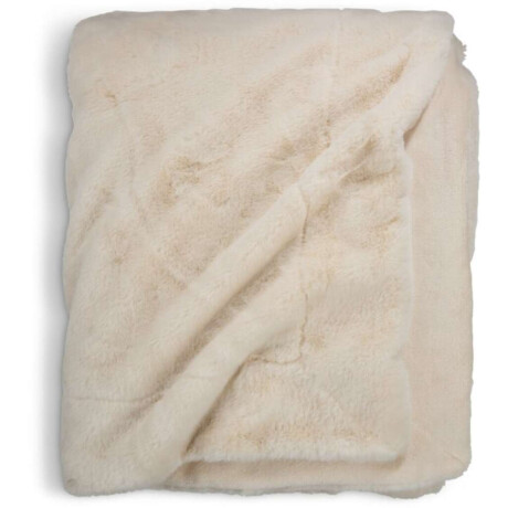 Manta throw KALKLOK 220x240 pelo beige Beige