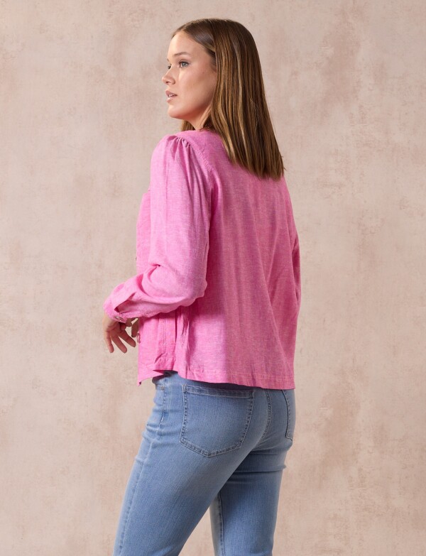 Chaqueta Lino ROSA
