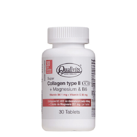 Collagen type II (UC-II) + Magnesio + B6 30tabs Qualivits Collagen type II (UC-II) + Magnesio + B6 30tabs Qualivits
