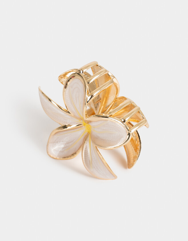Broche Hawaianas Broche Flor Hawaiana - Blanco Crudo
