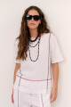BLUSA LINO CRUZ BLANCO
