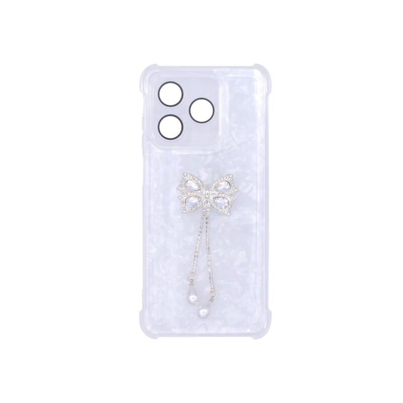 Protector para Honor X5C PLUS diseño moña color blanco Protector Para Honor X5c Plus Diseño Moña Color Blanco