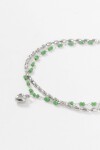 Pulsera dije cora detalles plateado