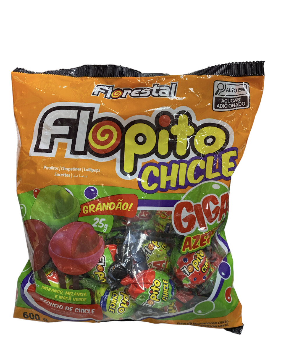 Chupetin Flopito Gigante Azedinho c/Chicle 