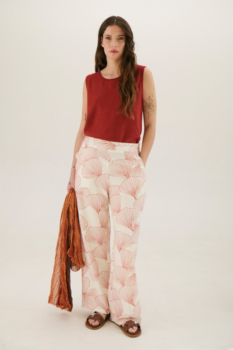PANTALON GINGKO ROJO