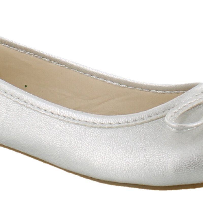 Ballerinas Infantiles Croco Kids Plateado