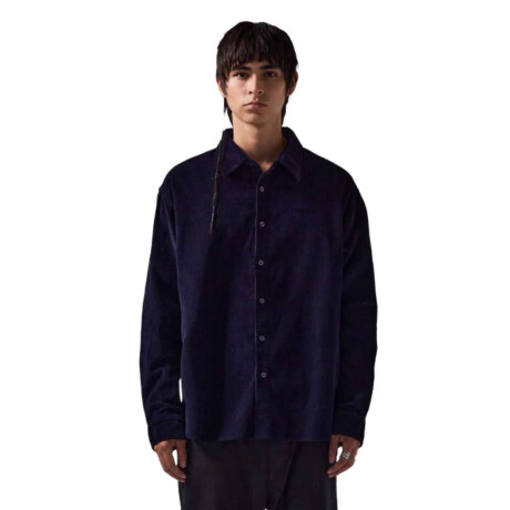 Camisa Former Vivian Cord Azul