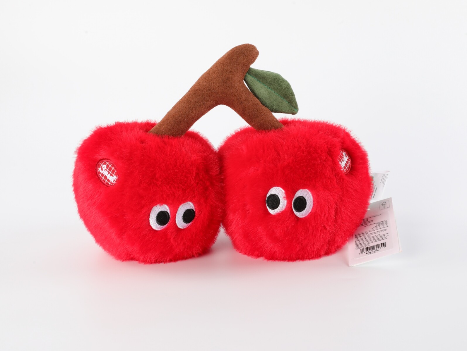 FRUTA DE PELUCHE DE 20 CM (CEREZA DOBLE) 