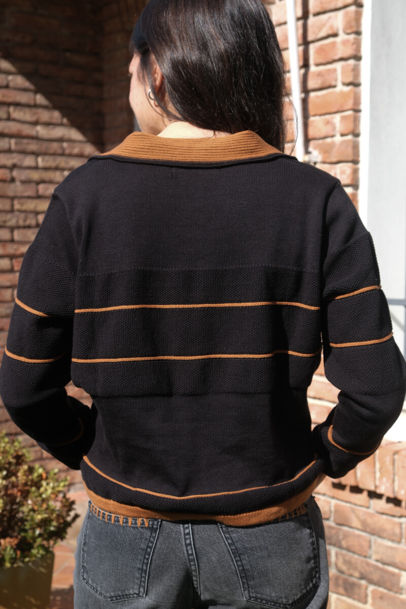 TSHIRT POLO ROMBA Negro