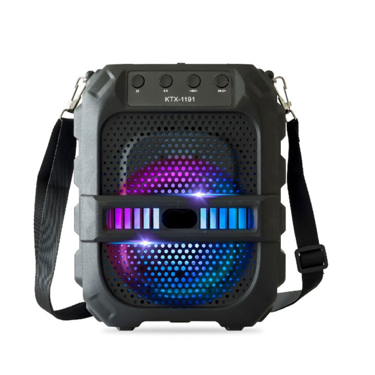 Parlante portátil bluetooth cubo con luces incorporadas 