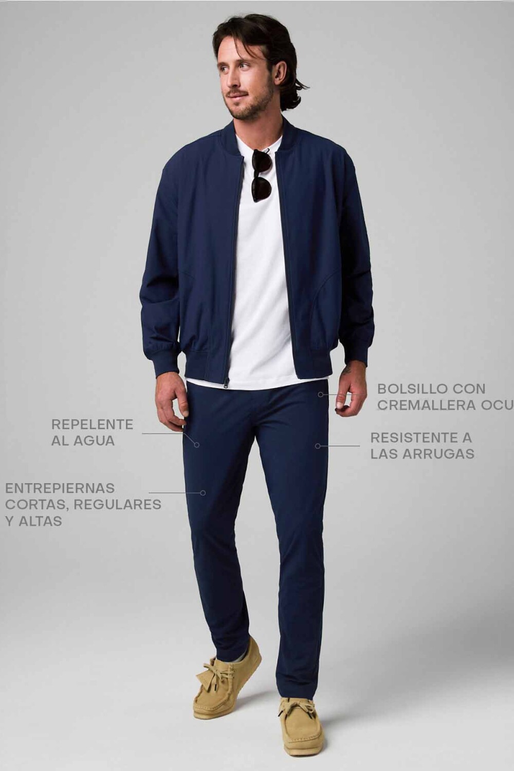 Pantalón The Don 5-Pocket Slim Pant Hombre Deep Navy