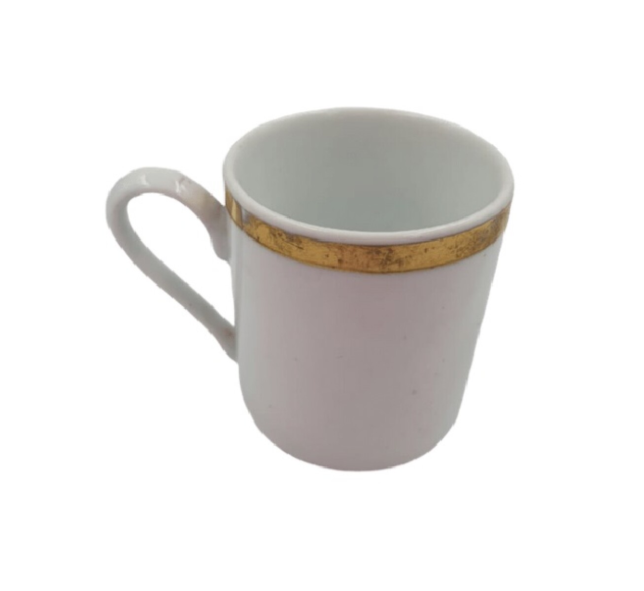 Taza pequeña con borde dorado 4.5x5.5cm. 