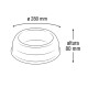 Plato para mascota 280 x 80 mm GRIS