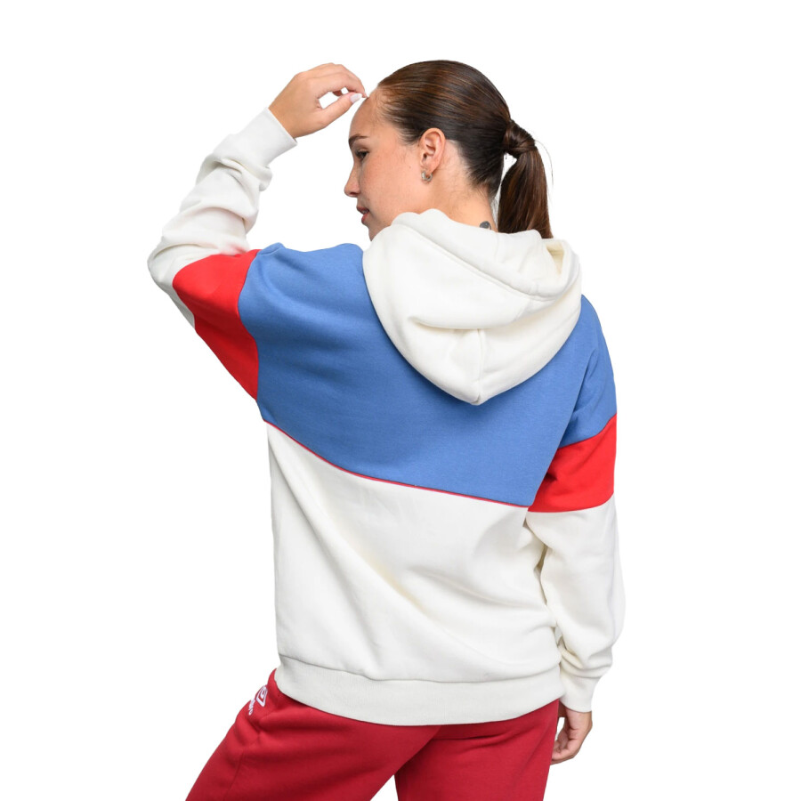Canguro de Mujer Umbro Grace Nacional Blanco - Azul Piedra - Rojo