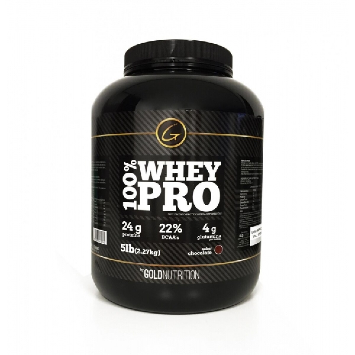 Proteína 100% Whey Pro 5 Gold Nutrition Chocolate 5 Lbs. 