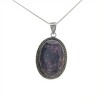 Dije Colgante Oval-Plata 925-Raíz de Zafiro-CP4541 conpiedra