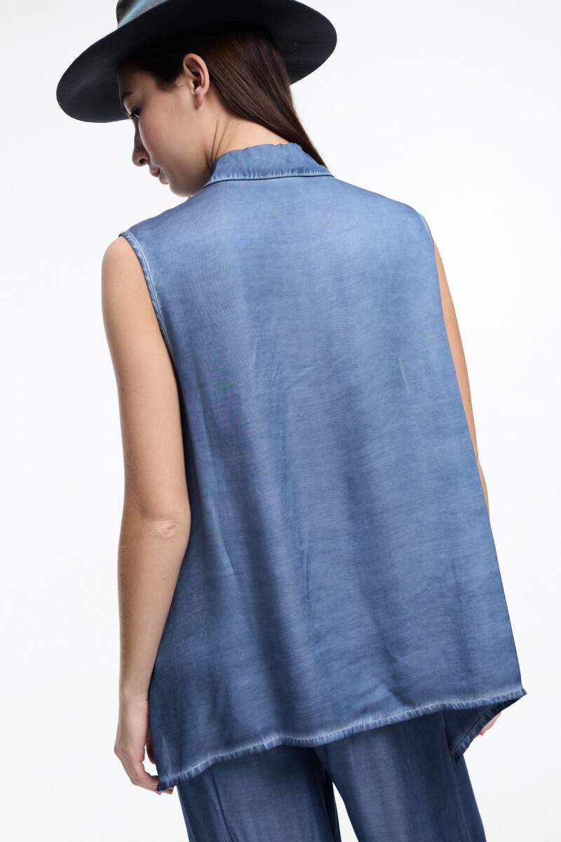 CAMISA IRREGULAR Azul