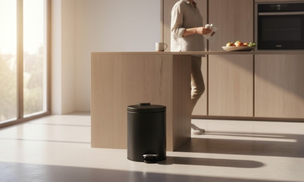 Cubo de basura 983.00.005 negro mate Cubo De Basura 983.00.005 Negro Mate