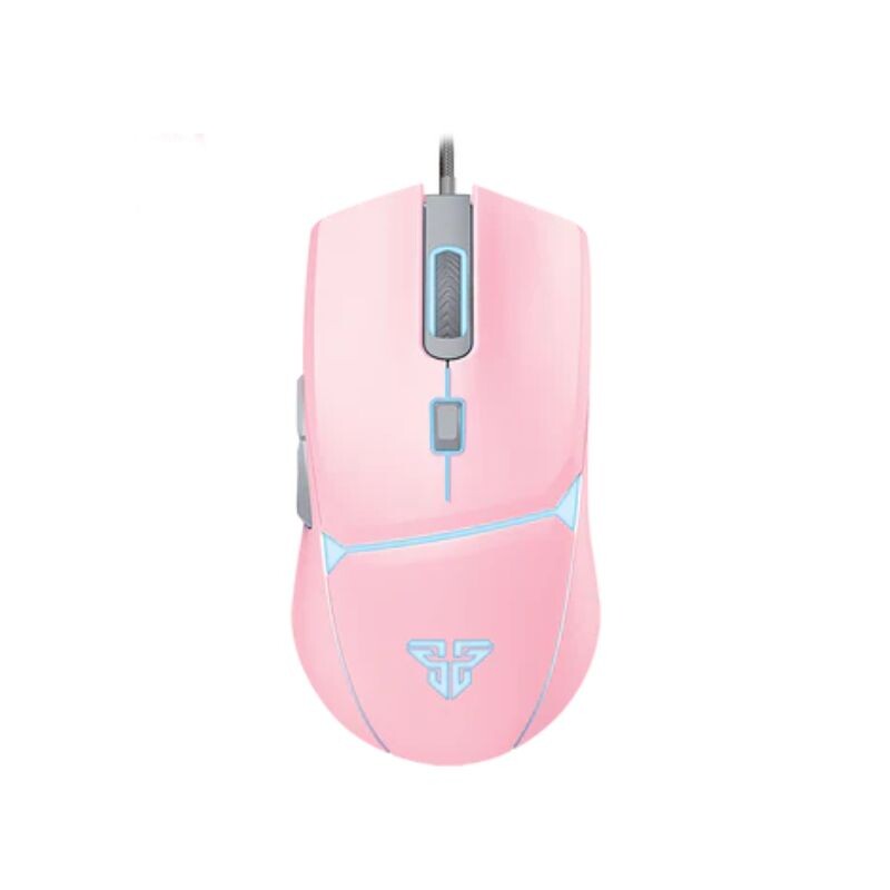 SETGAMER FANTECH TECLADO, MOUSE+PAD, AURICULARES Y SOPORTE Rosa