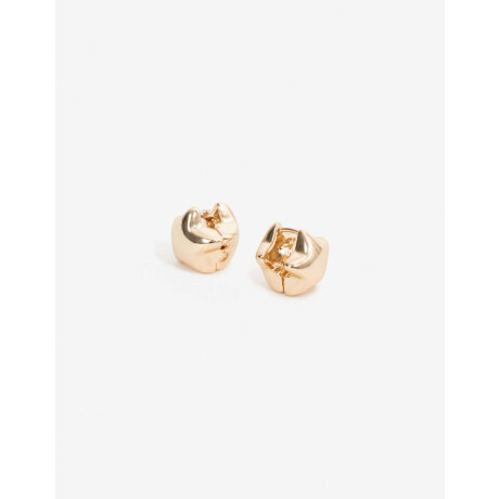 Argollas Corazón Metal Dorado