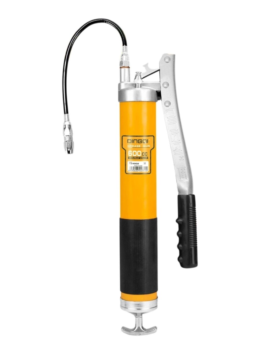 DINGQI PISTOLA ENGRASE MANUAL ACERO INDUSTRIAL 600 CC 