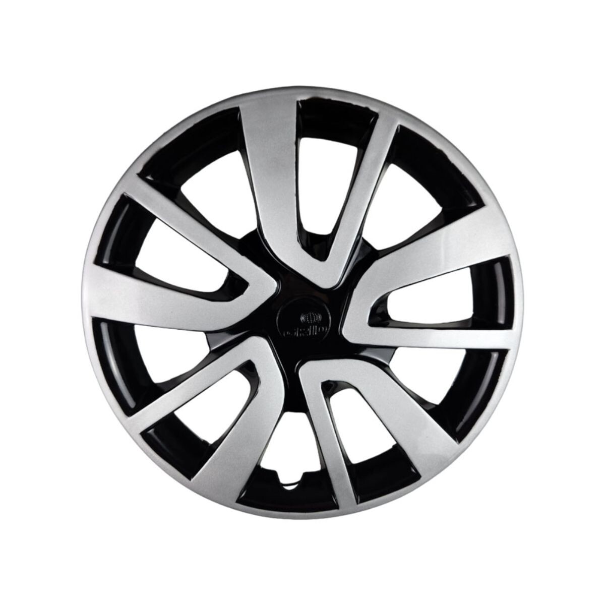 TAZA DE RUEDA RODADO 15 NEGRA / PLATEADA 