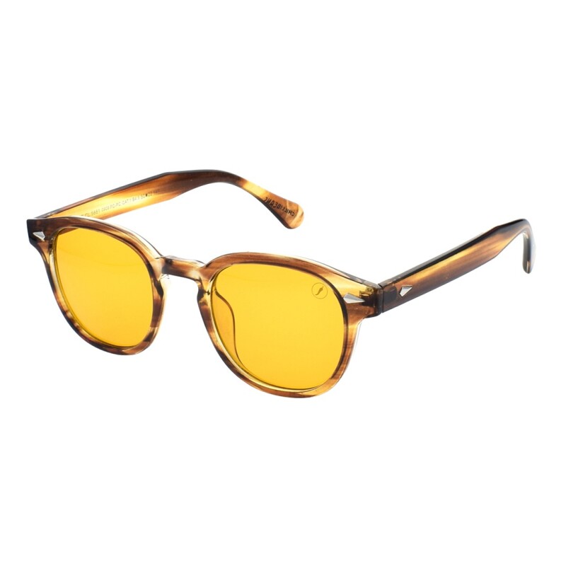 Lentes de Sol Chilli Beans Lausana Marrón - Amarillo