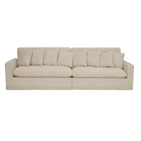 SOFÁ 4 CUERPOS TELA NATURAL-BEIGE MARBELLA BEIGE