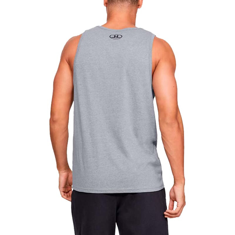 Running - Under Armour - UNDER ARMOUR MUSCULOSA UA SPORTSTYLE LOGO T de Hombre - 1329589-036 Gris
