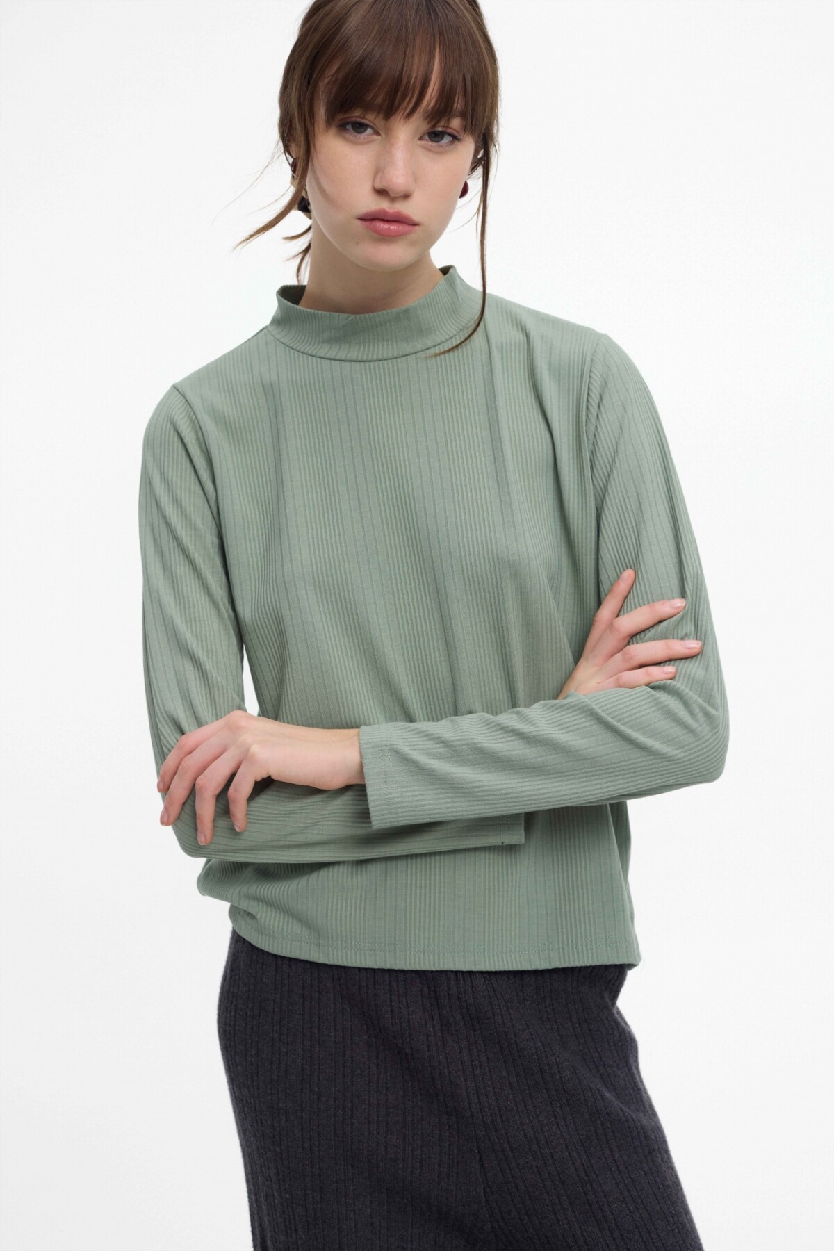 Polera Tina Verde Oliva