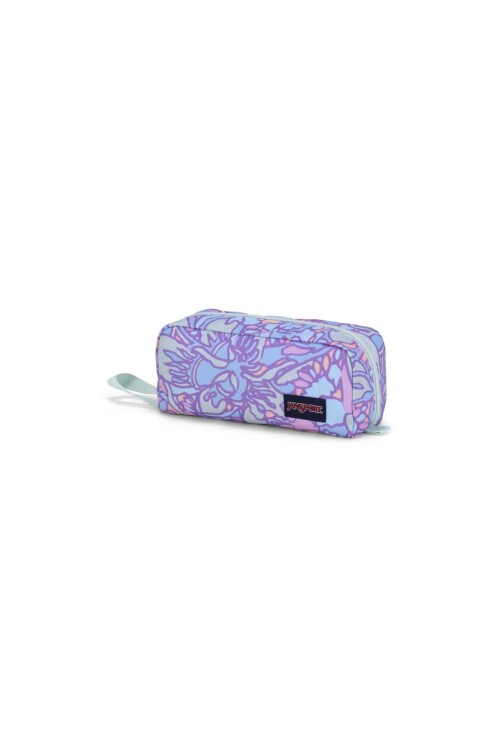 JANSPORT PERFECT POUCH FLUID FLORAL PASTEL LILAC