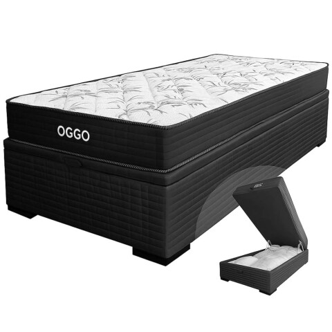 Sommier Baul SUPER MEGA Oggo® - Espuma - GARANTIA 1 AÑO 1 Plaza - 78 cm