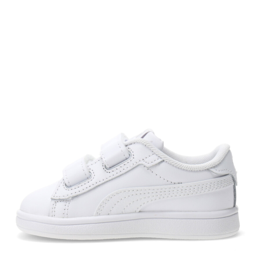 Championes Infantiles Puma Smash 3.0 Leather V Blanco
