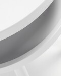Mesa auxiliar Kurb B Ø 40 cm blanco